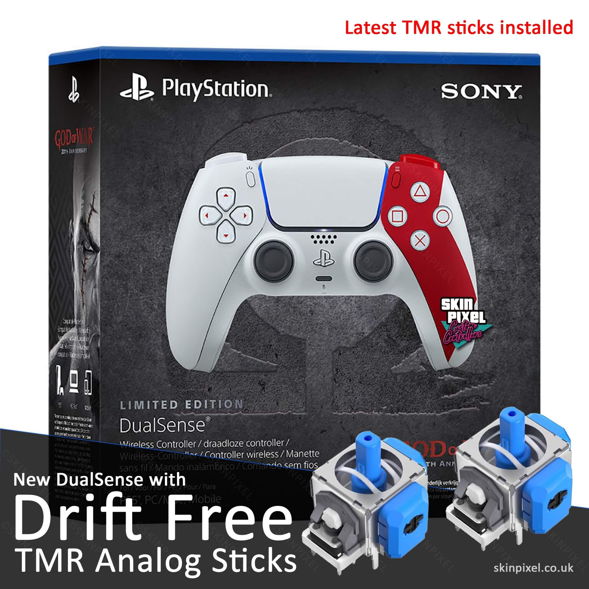 Limited Edition DualSense - Upgraded With TMR Sticks – Skin Pixel