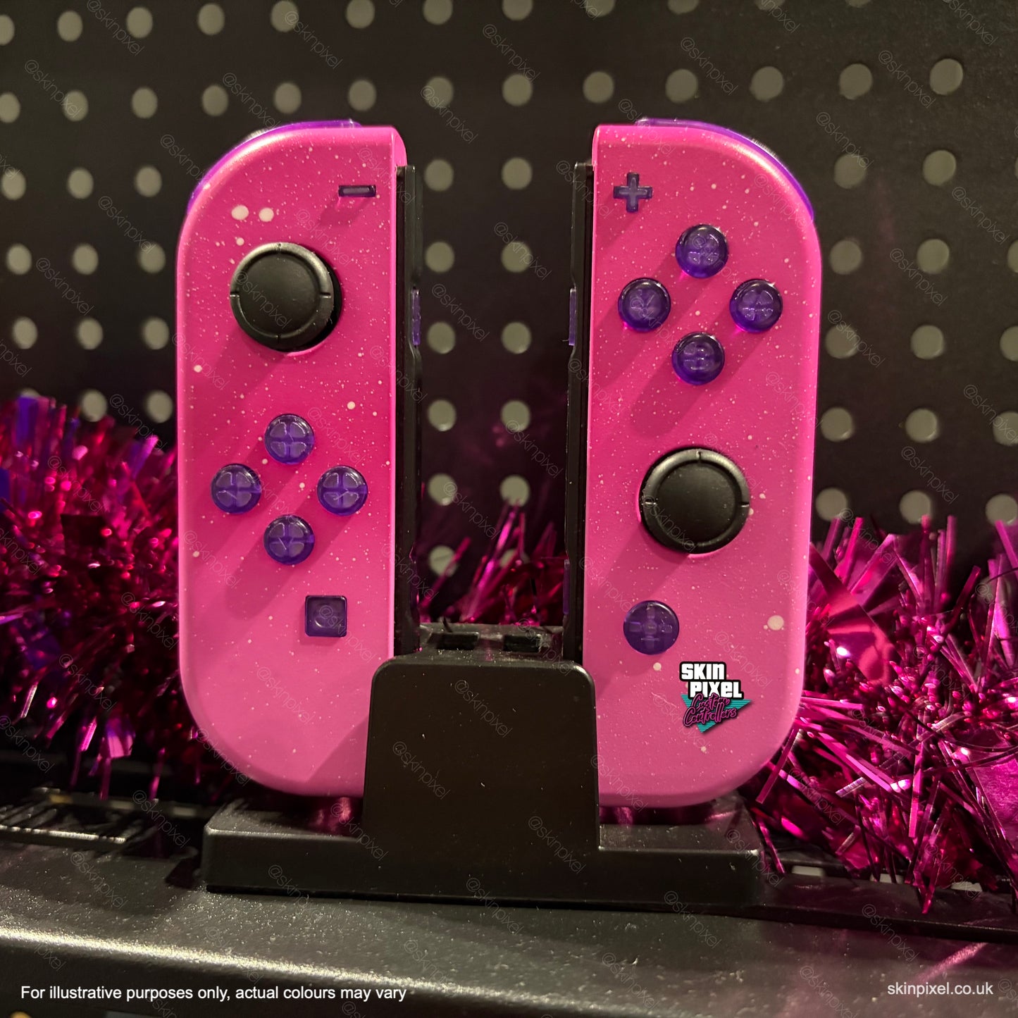 Hot Pink Stary Gaze Joy-Con (Switch/OLED)