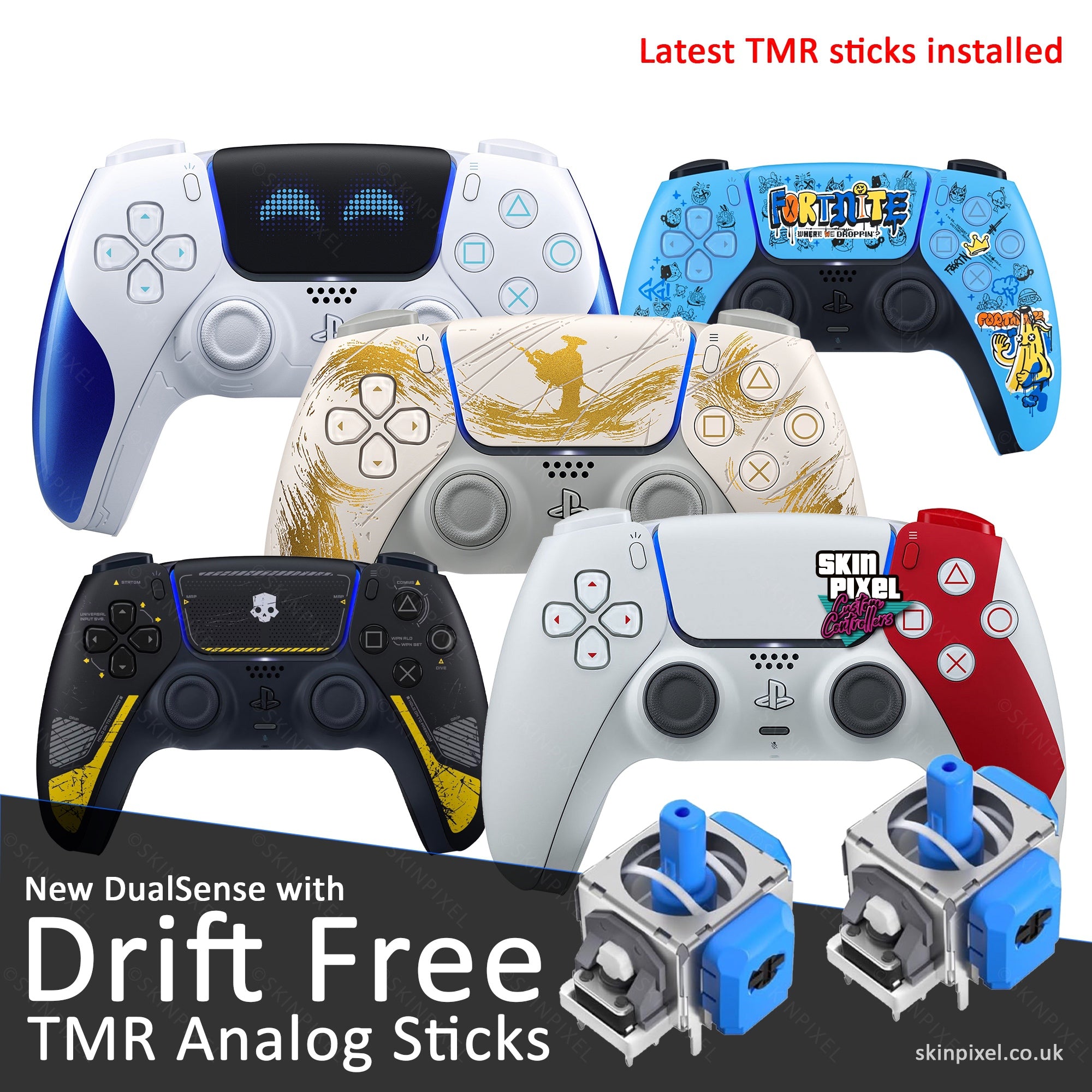 Limited Edition DualSense - Upgraded With TMR Sticks – Skin Pixel