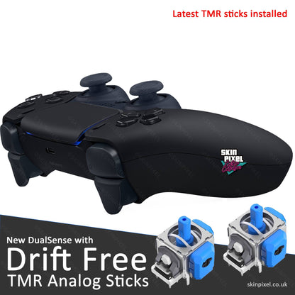 Midnight Black DualSense Upgraded With TMR Sticks + USB Cable